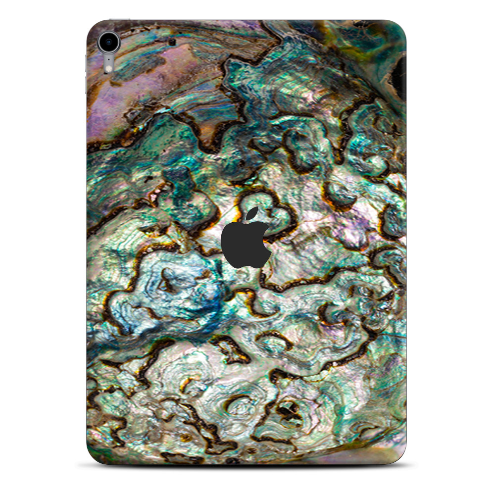 Skins Decal Wrap for Apple iPad Pro 11 2018 Abalone Shell Gold underwater
