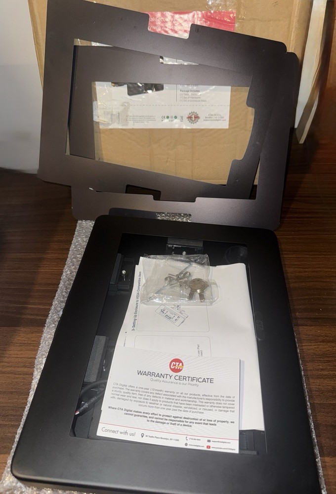 CTA Universal Security Enclosure + Honeywell Barcode 2D Scanner for iPad Tablet