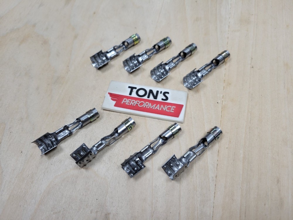 MSD 34605-8 Spark Plug Wire Terminal Set Straight Double Crimp Terminals Only