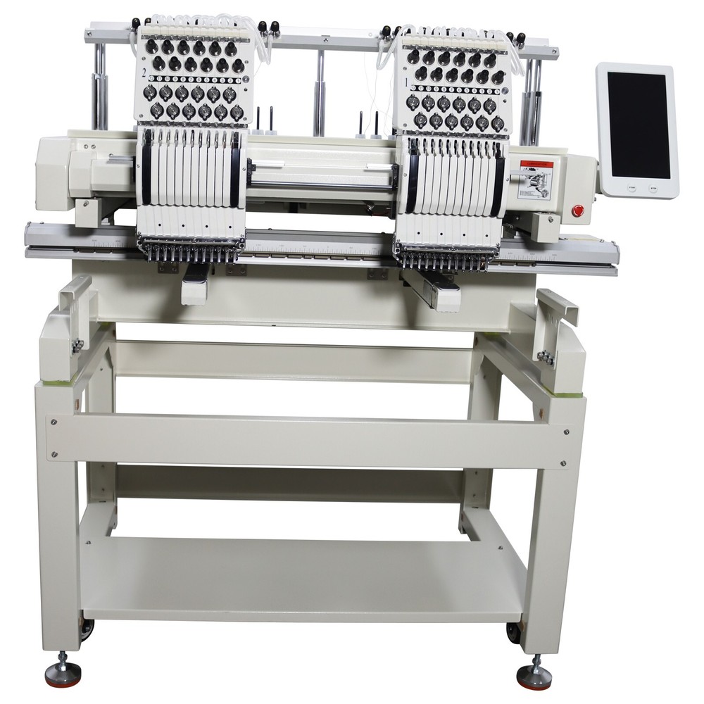 Commercial Embroidery Machine Double Head 12 Needles DIY Computerized Sewing