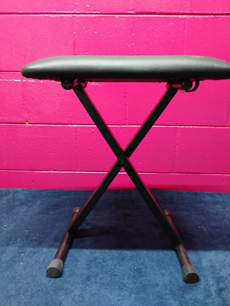 Casio ARBENCH X-Style Adjustable Padded Folding Keyboard Bench-Black