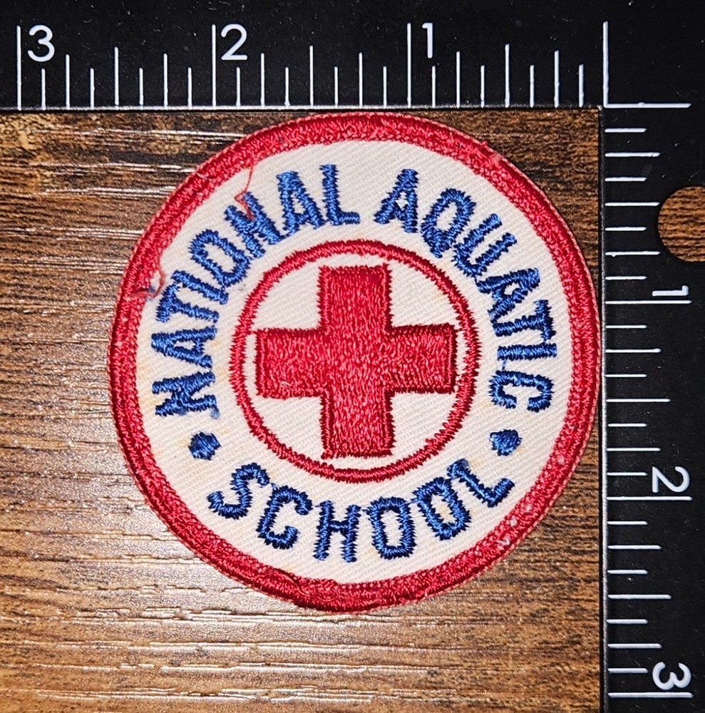 National Aquatic School Red Cross Patch