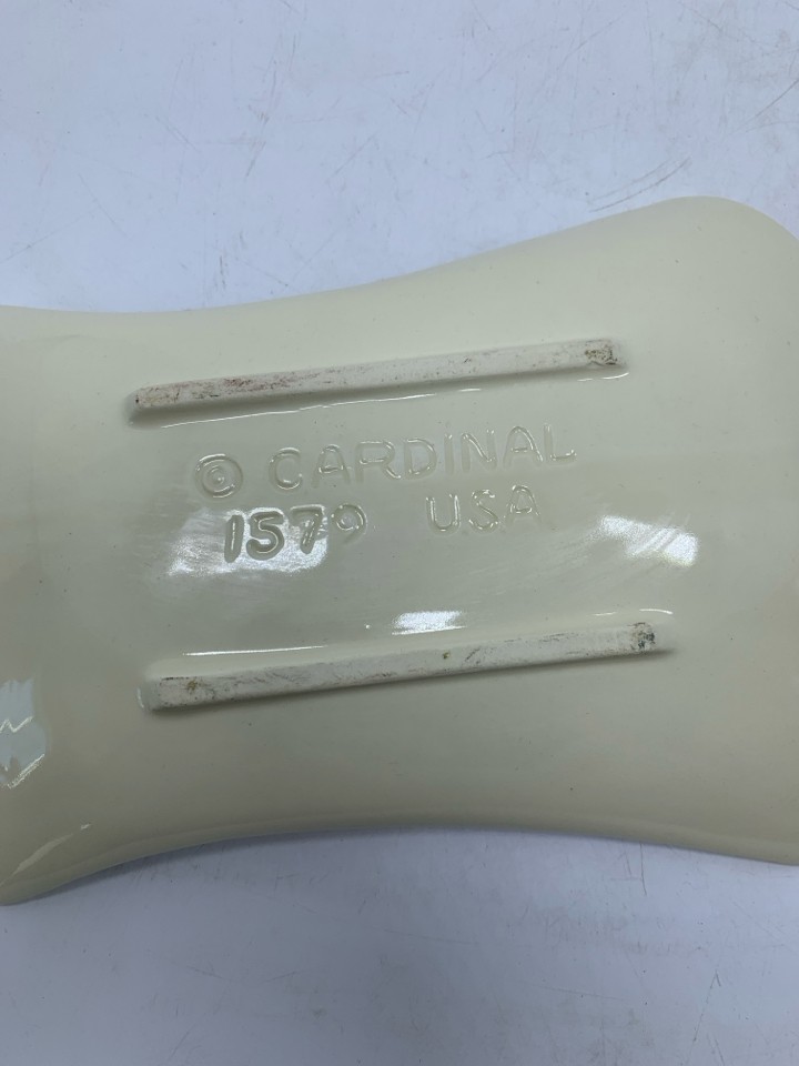 VTG CERAMIC GIVE US THIS DAY WHEAT BUNCH BREAD SERVER.