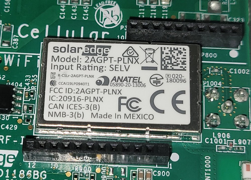 SolarEdge 2PT-PLNX PCB Communication Board
