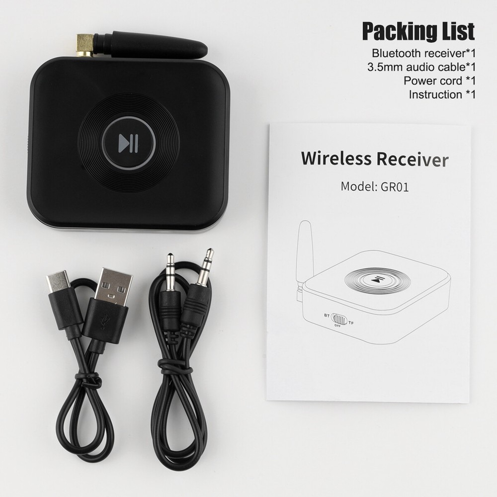 Wireless Receiver Stereo Adapter Bluetooth Range 50m Audio Adapter Car Home