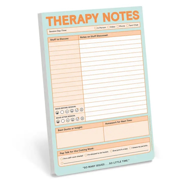 Knock Knock Therapy Notepad