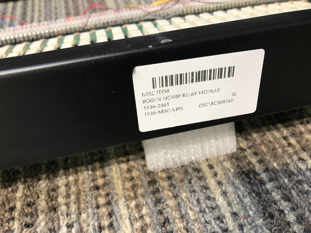 Bogen Multicom 2000 MCRRC Relay Card