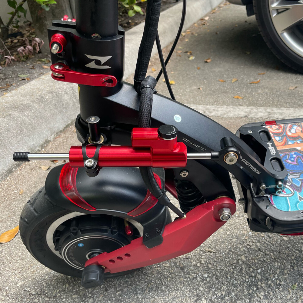 Electric Scooter For Zero 10X Direction Steering Stabilizer Damper Bracket Kit