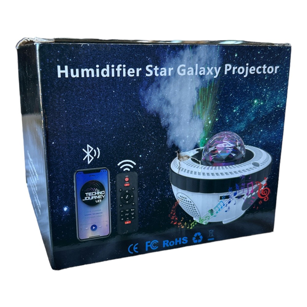Star Galaxy Humidifier Projector – Bluetooth Speaker & Night Light Combo