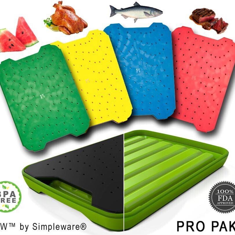 NEW Simpleware PROPACK Flow Multi color cutting board.  FREE SHIPPING