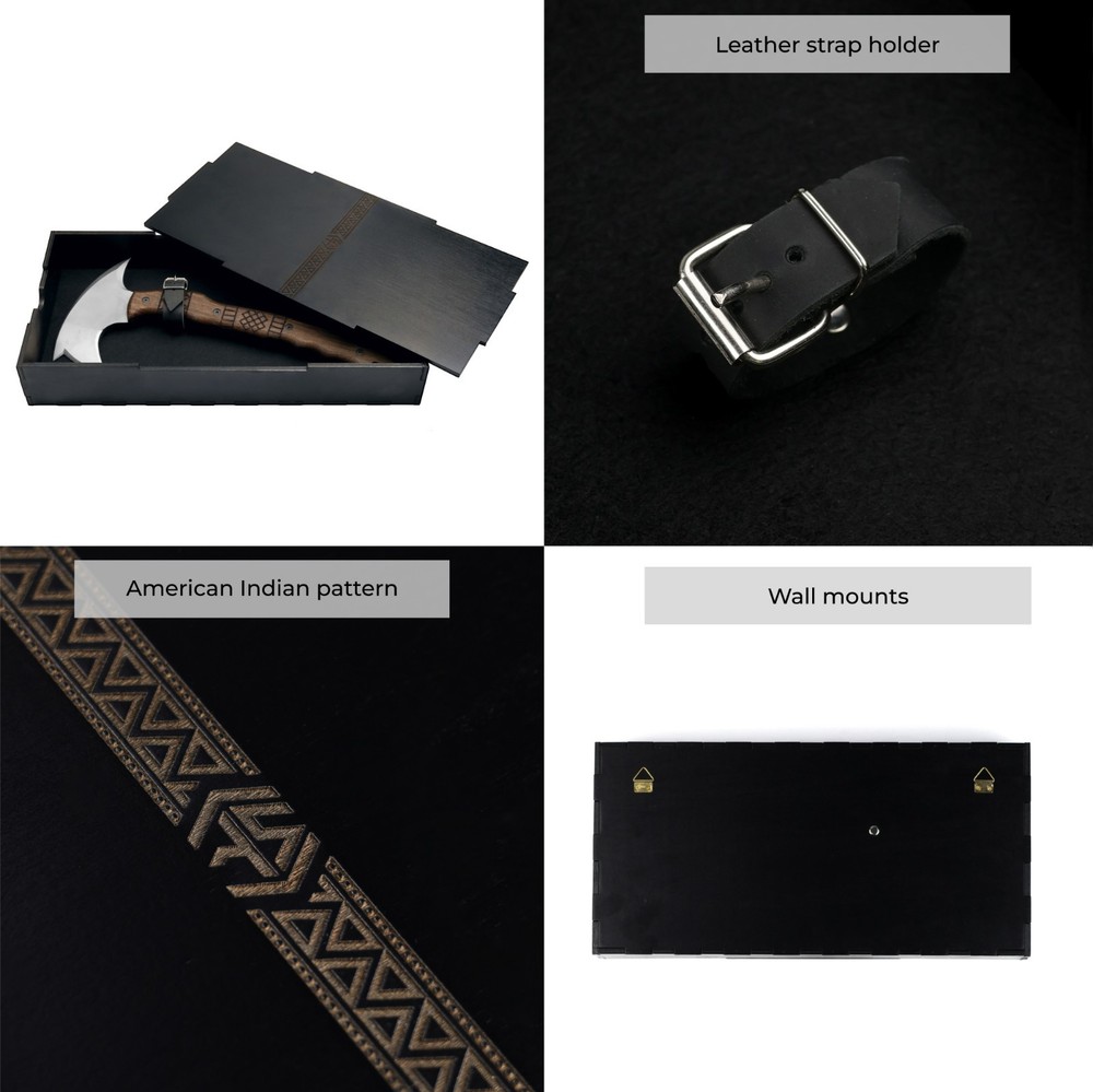 Tomahawk Axe Throwing Hatchet Tactical Tool with Oak wood Handle Optional Sheath