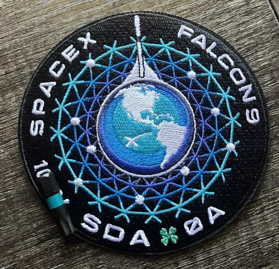 SDA - 0A Mission Patch AUTHENTIC SPACE X EMPLOYEE NUMBERED PATCH Falcon 9