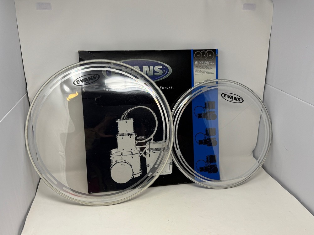 Evans EC2 Clear Drum Head Pack 13" & 16" Used