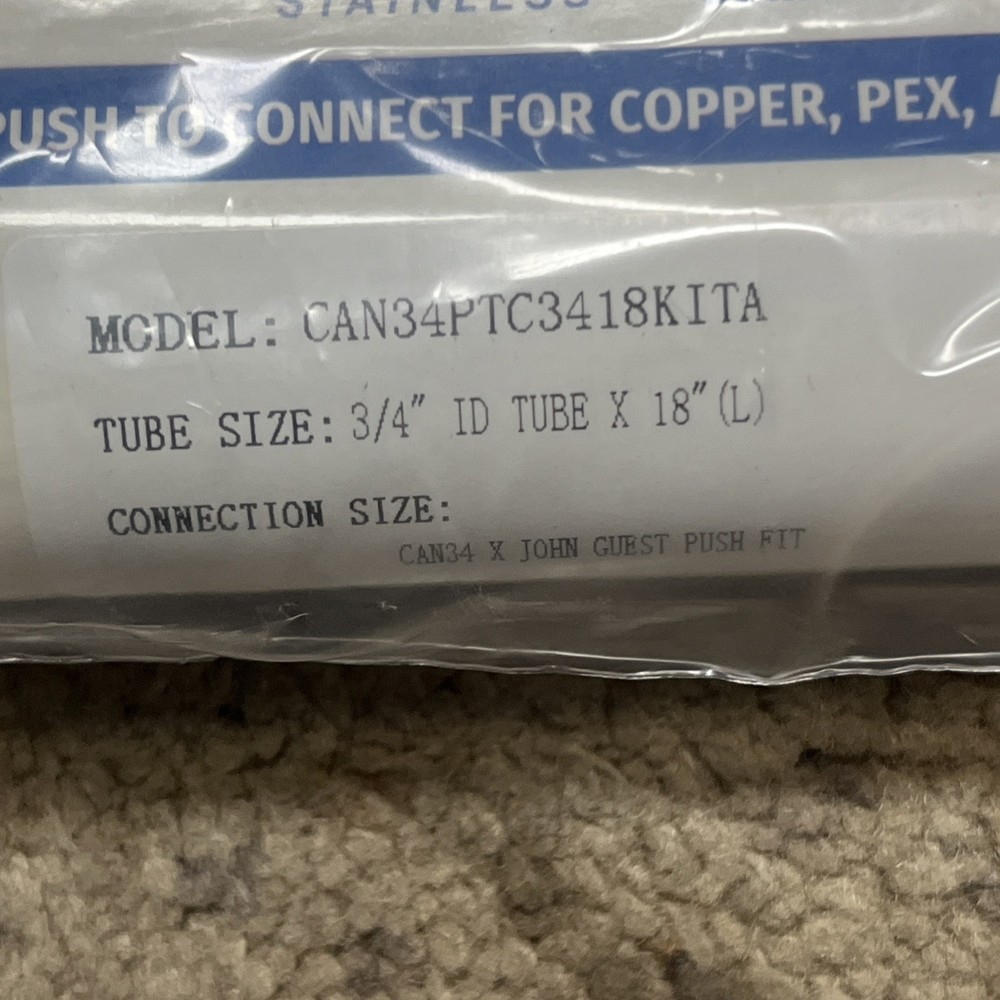 60010618 3/4" X 18" FLEX CONNECTORS QC (2PCS)