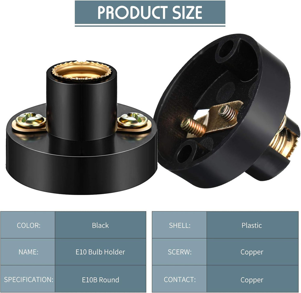 Honoson 30 Pieces E10 Screw Mini Bulbs Warm White Light and E10 Mini Screw Type