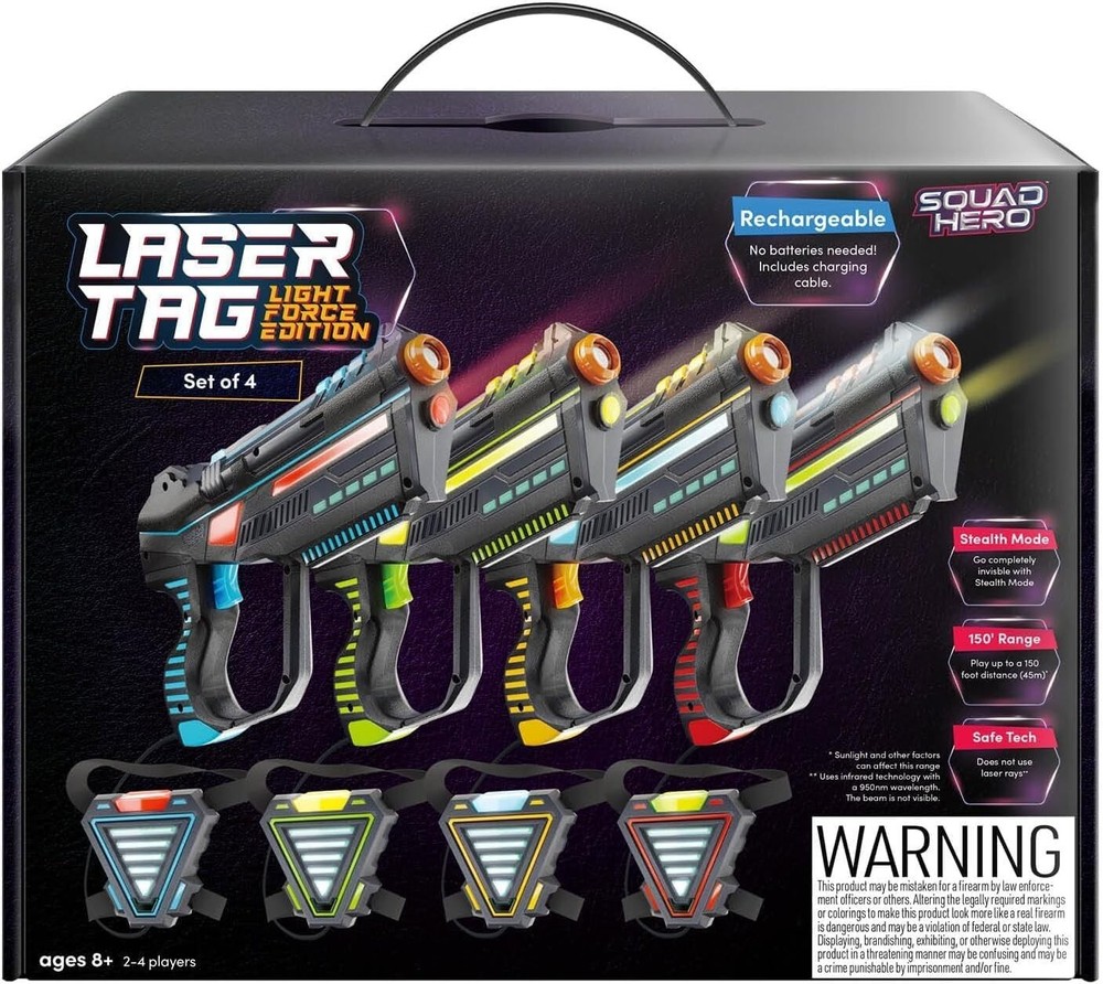 Squad Hero Laser Tag Light Force Edition-Set of 4