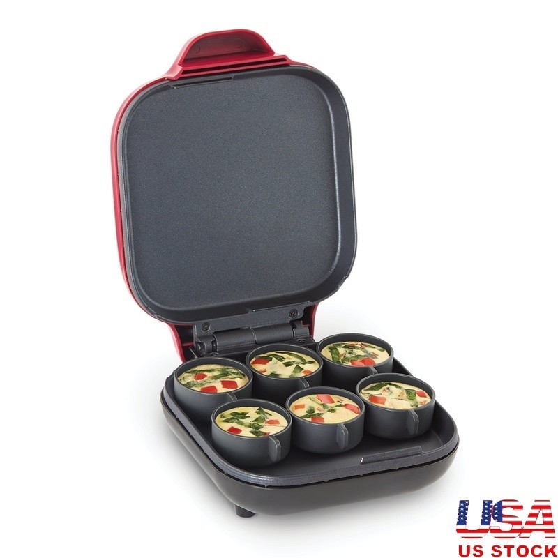 Egg Bite Maker Silicone Molds Healthy Breakfast Quick Meal Prep 6 Egg Capacity