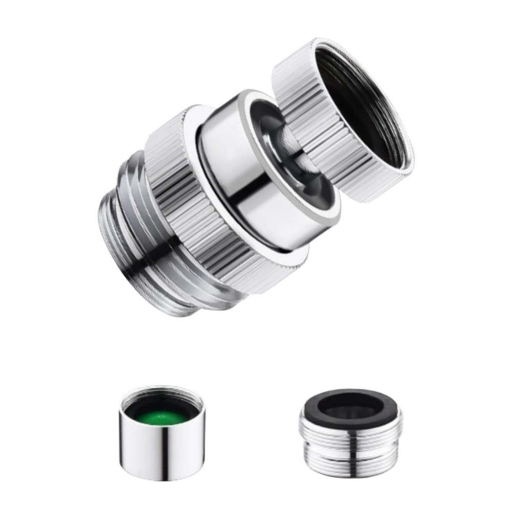 Faucet Thread Adapter Kit Swivel Aerator Sink Tap to Garden Hose Connector Set