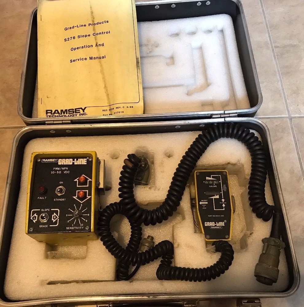 Ramsey Grad-Line Slope Controller S276 in original hard carry case untested