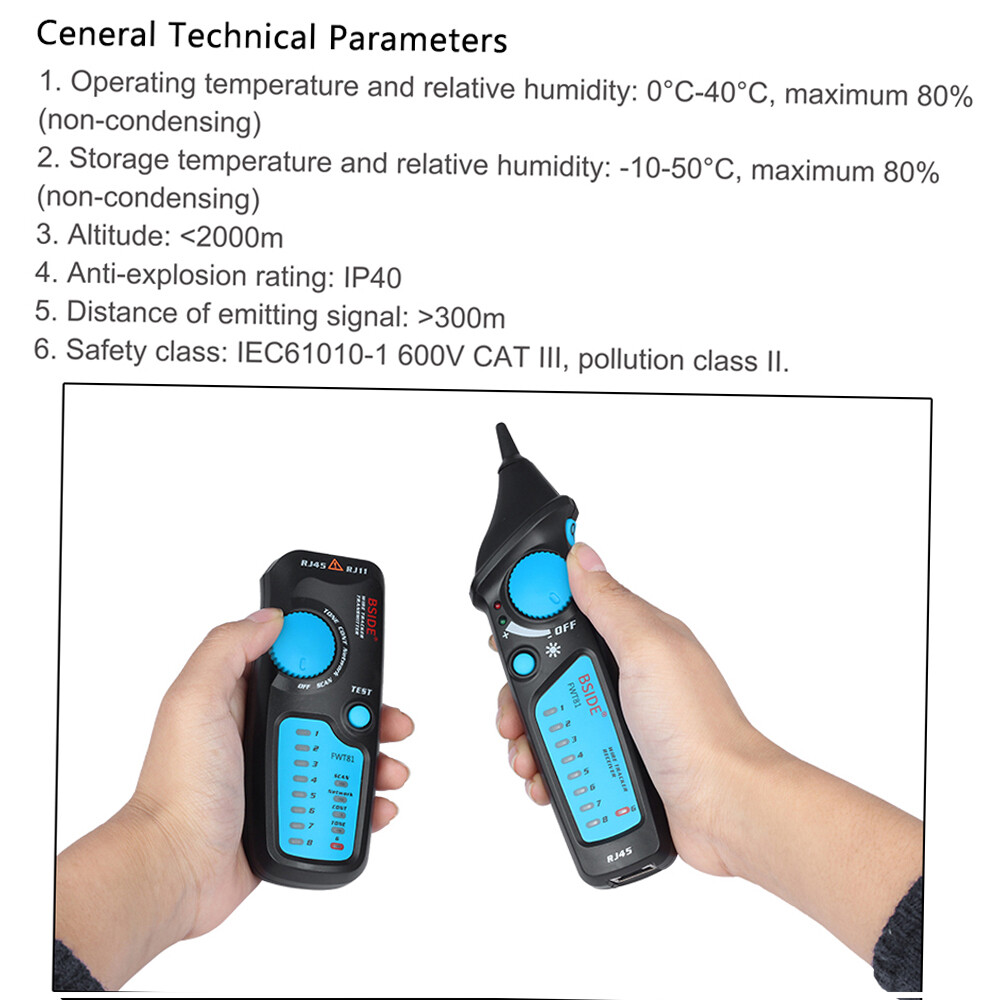Multi-functional LCD Network Cable Tester Wire RJ11 RJ45 Wire I0F2