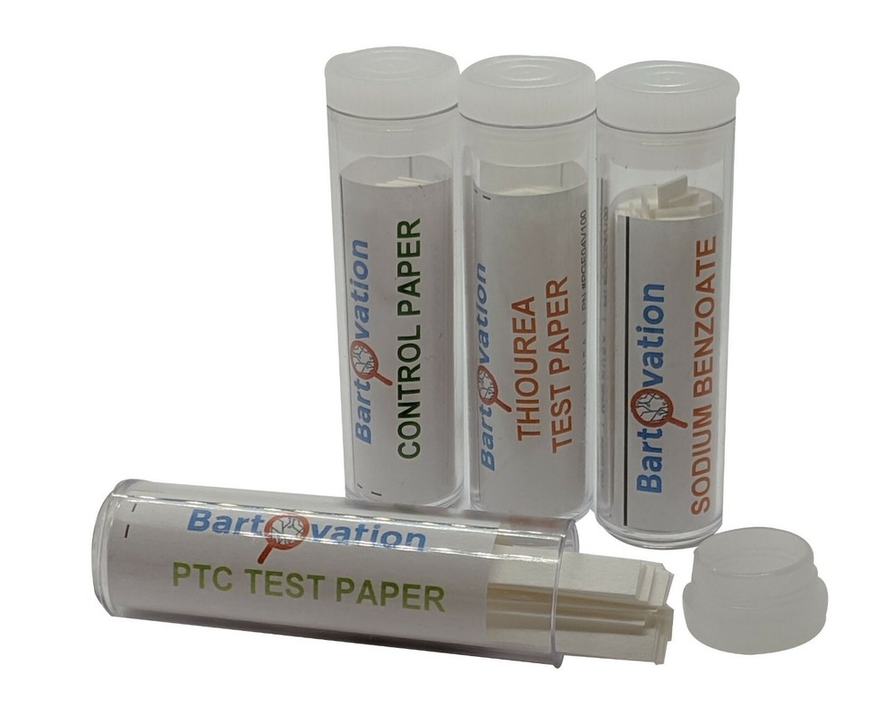 Genetics SuperTaster Test Strips PTC, Sodium Benzoate, Thiourea, Control