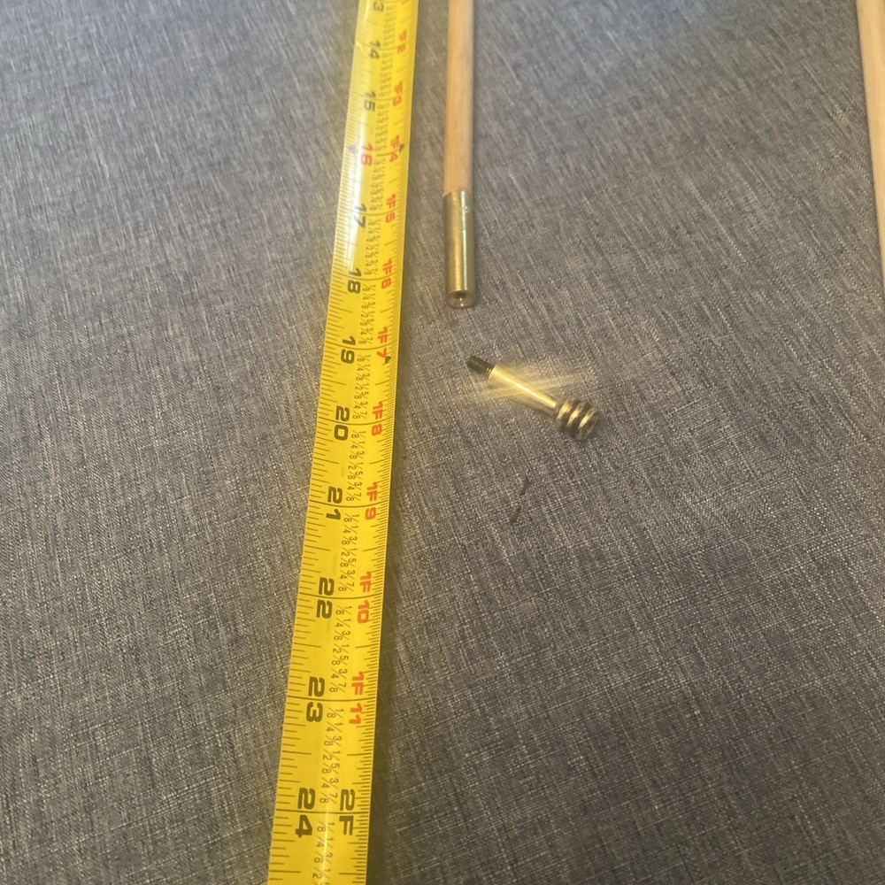 18 “ Lx 3/8” D Ramrod For Pistol Range  Ramrod ( Muzzleloader) Includes Jag