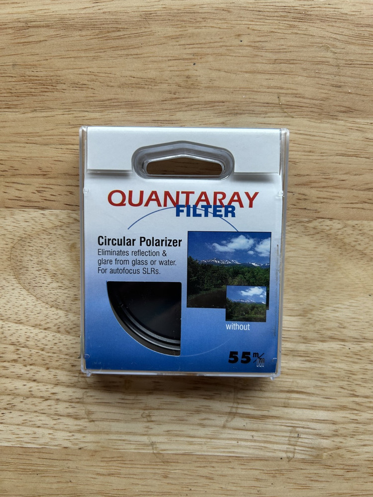 Brand New Quantaray Circular Polarizer 55mm Filter
