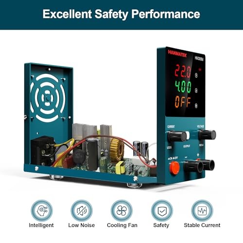 DC Power Supply (0-30 V 0-5 A) HM305M Mini Variable Switching Digital Bench
