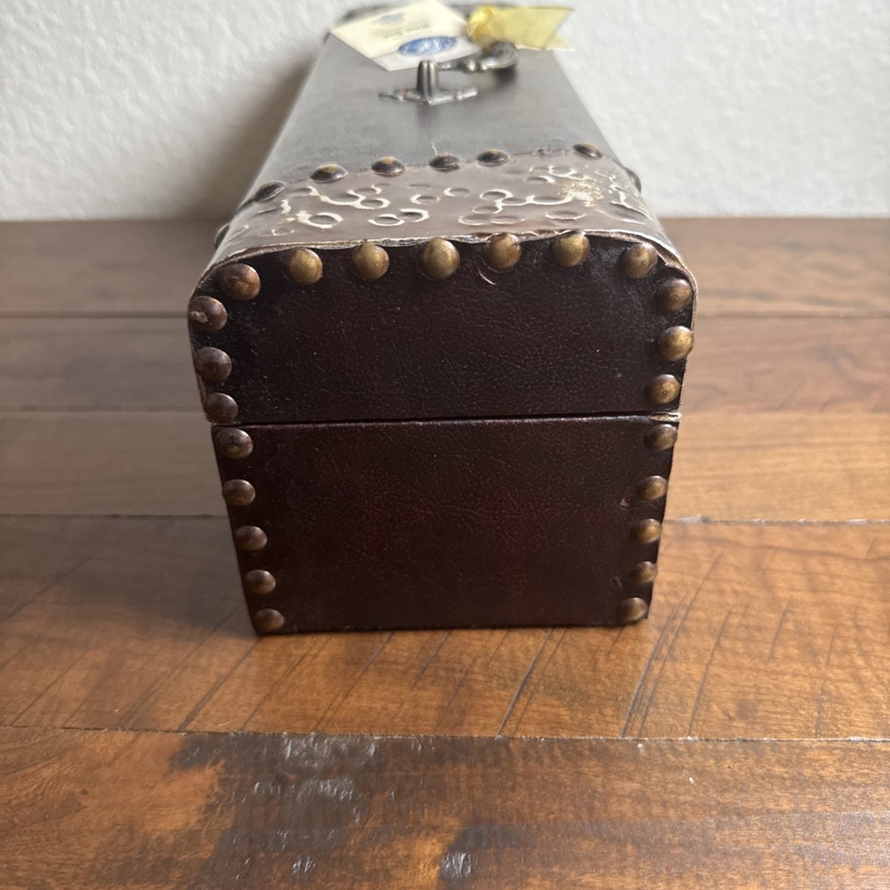 Rustic Tooled Carrying Case Wine Box