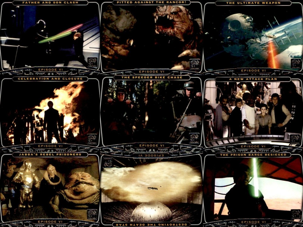 STAR WARS 30th Anniversary 2007 Topps Complete Base Card Set + Tryptich Set #7