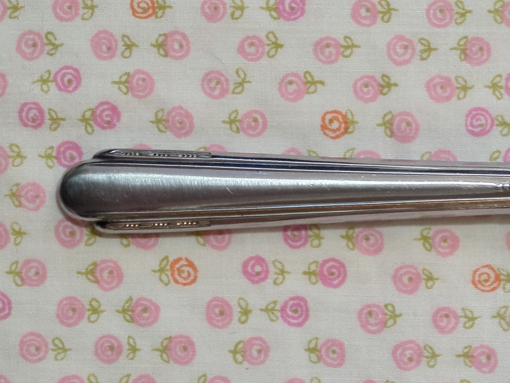 Vintage S&B Saart Bros Mirror Vanity Hand Held Silver Tone + Solid Black Back