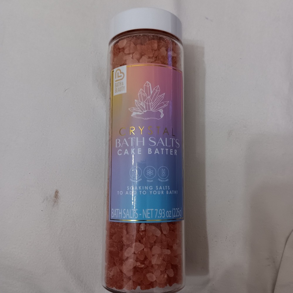 Crystal Bath Salts 7.93oz Cake Batter Sealed
