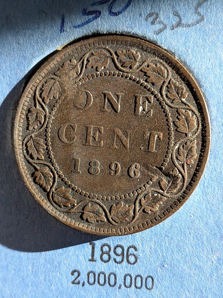 1896 Canada Queen Victoria Large Cent