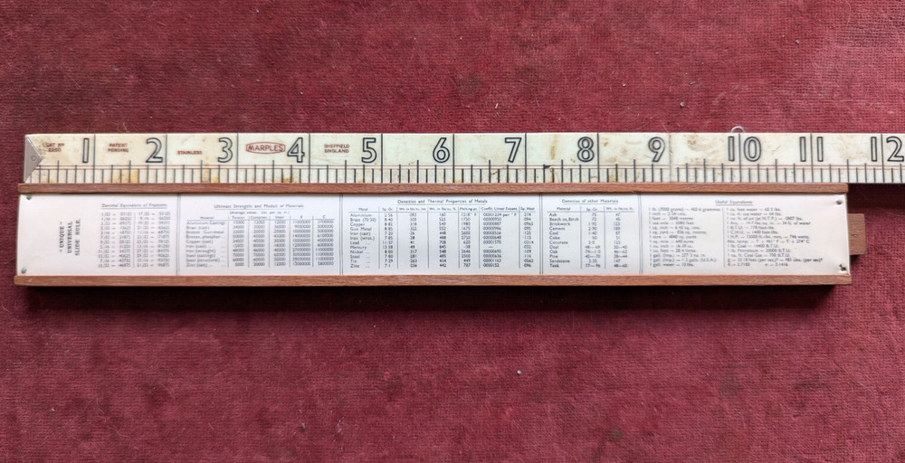 Vintage Unique Universal Side Rule 1 Model U.1 (H)