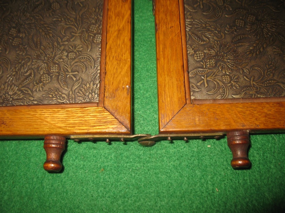 Antique 3 Panel Folding Hanging or Table Top Mirror