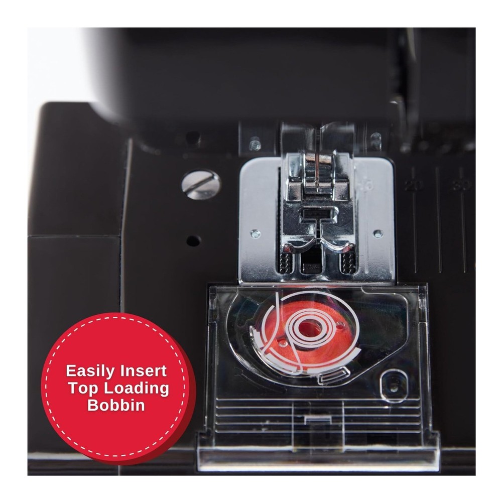 SINGER M1000 Mending Machine 32 Stitch Applications LED Light (Black)