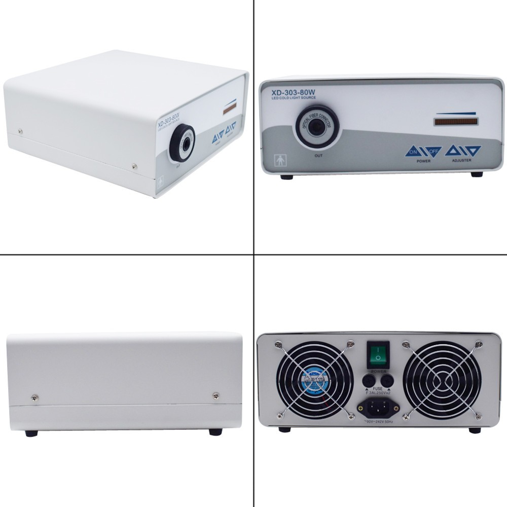 80W LED Medical Cold Light Source Endoscopy Cold Light Source for Inspection