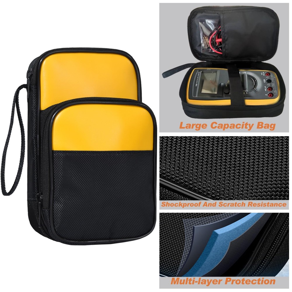 Electrical Multimeter Test Lead Kit with Soft Case Test Hook for Di
