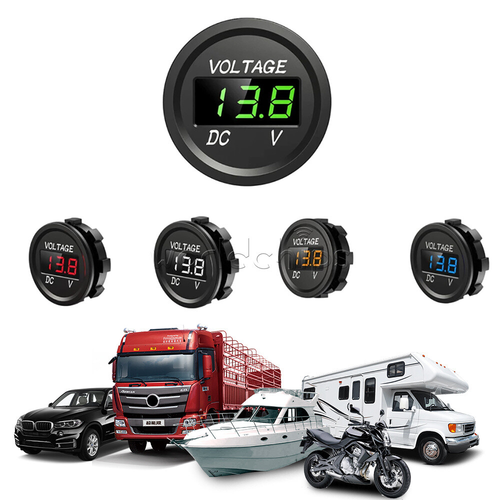 DC 5-48V Mini Waterproof Digital Voltmeter Tester LED Display Voltmeter For Car