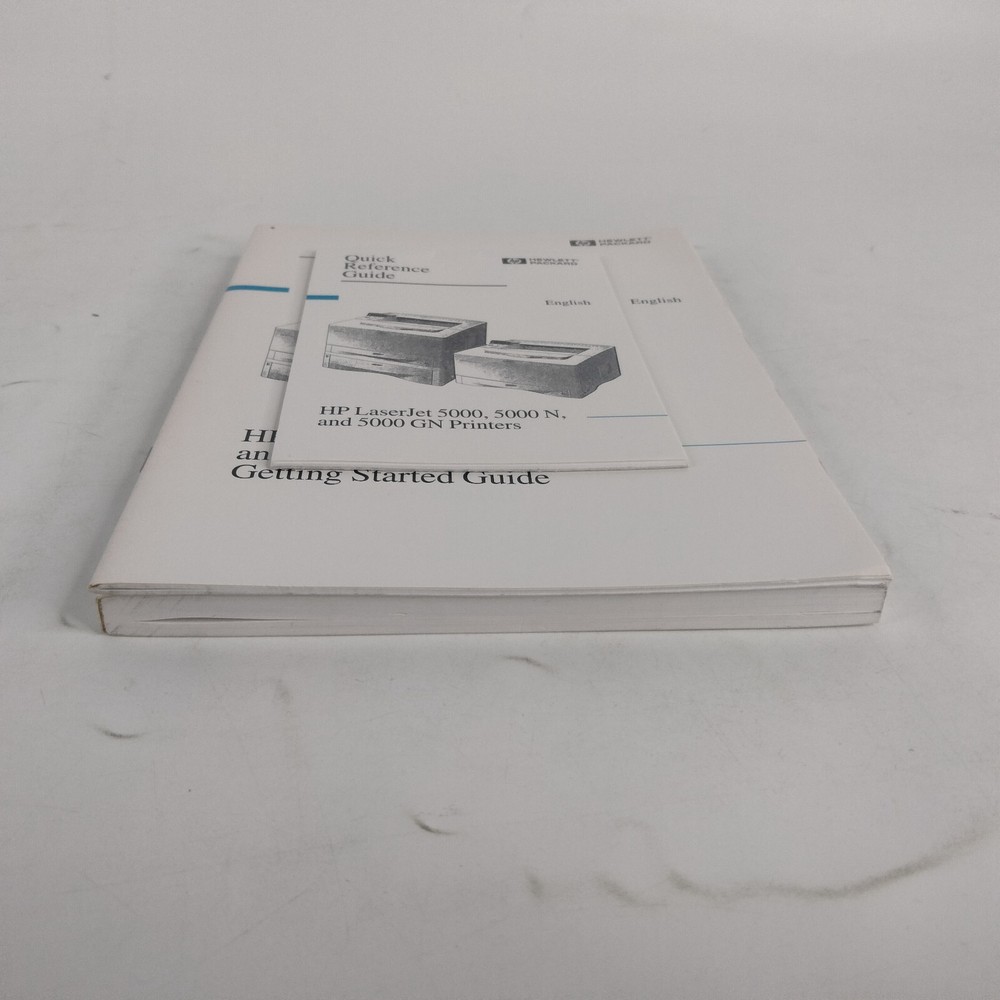 HP LaserJet 5000 User's Guide, Getting Started Guide, Quick Reference Guide