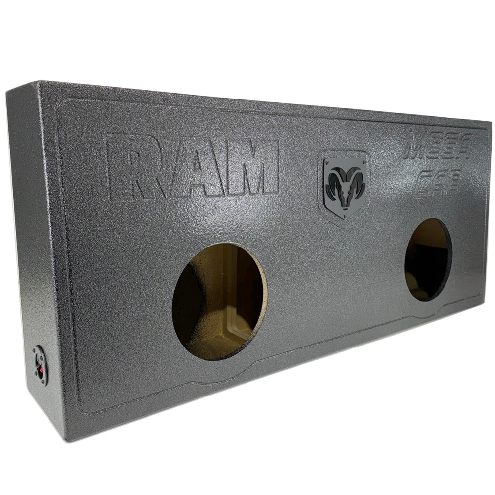 Subwoofer Enclosure Box Dodge Ram Mega Cab 06-22 Ported  2x8"