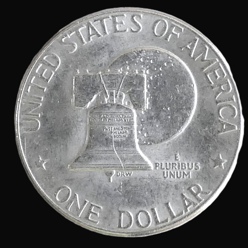 1776-1976 D Eisenhower Dollar - ABOUT UNCIRCULATED