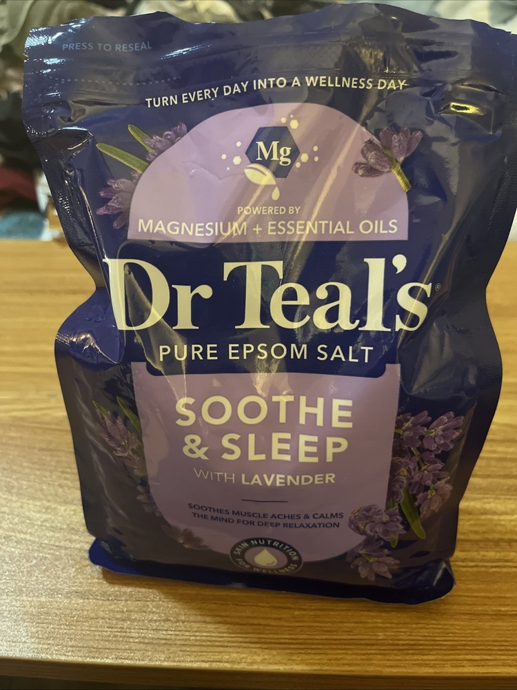 Dr. Teal's Pure Epsom Salt Soothe & Sleep Soaking Solution With Lavender 48 oz.