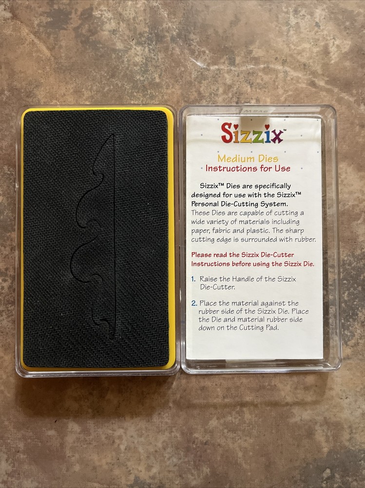 Sizzix Yellow Original Die * Retired 38-0130 Wave