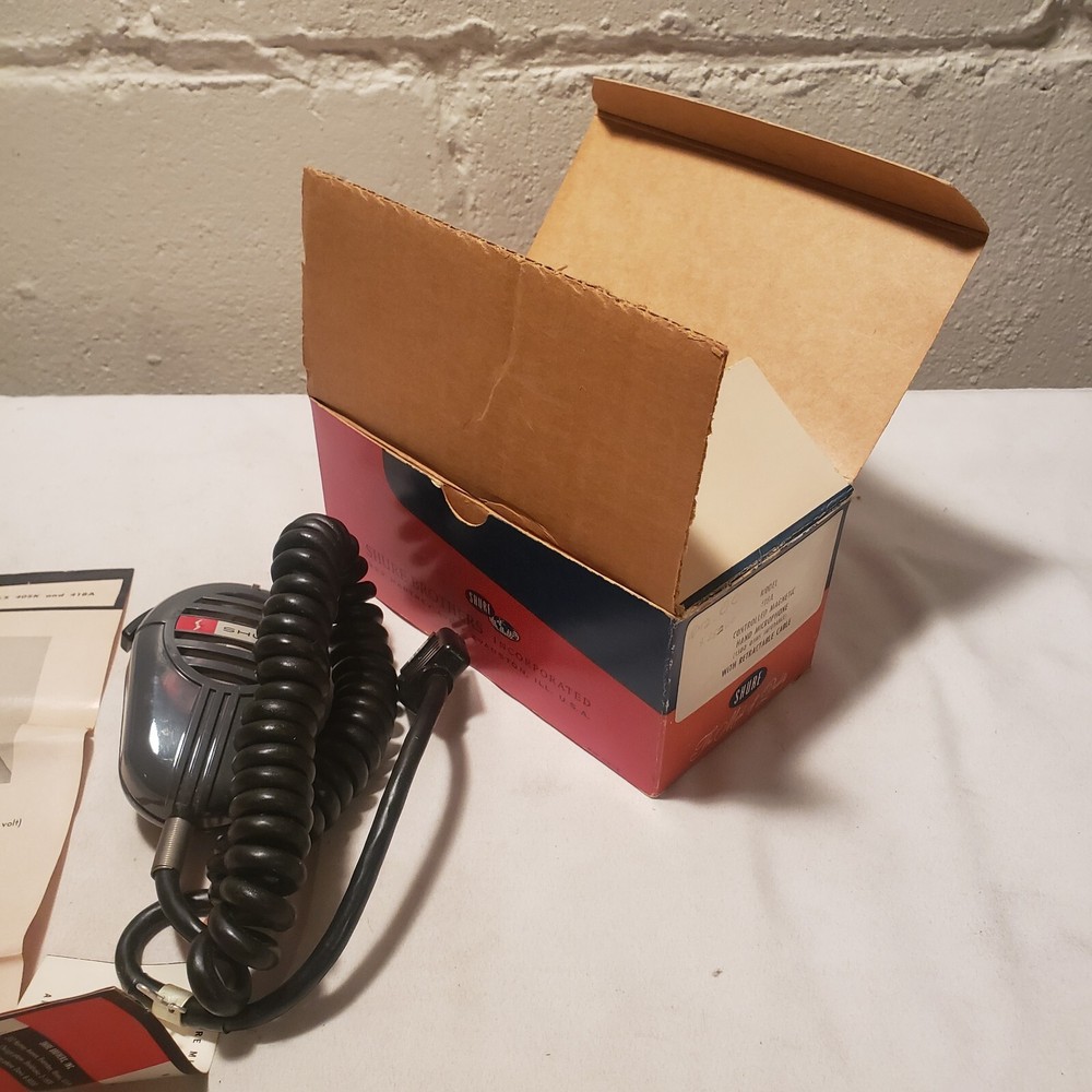 Shure 418a Cb Microphone Cb Controlled Magnetic Nos
