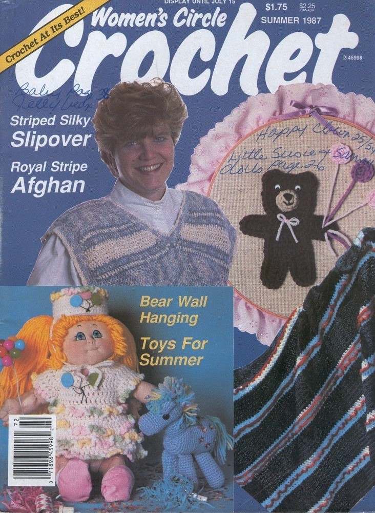 Women's Circle Crochet Summer 1987 Crochet Pattern Magazine