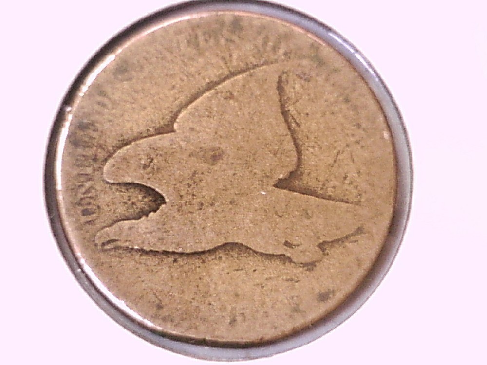 1858 Flying Eagle Cent Genuine Raw Ungraded 01313