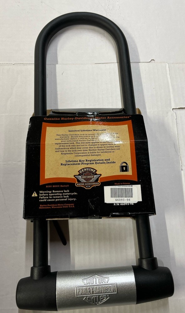 Harley Davidson Black U-Lock Kryptonite 46093-98