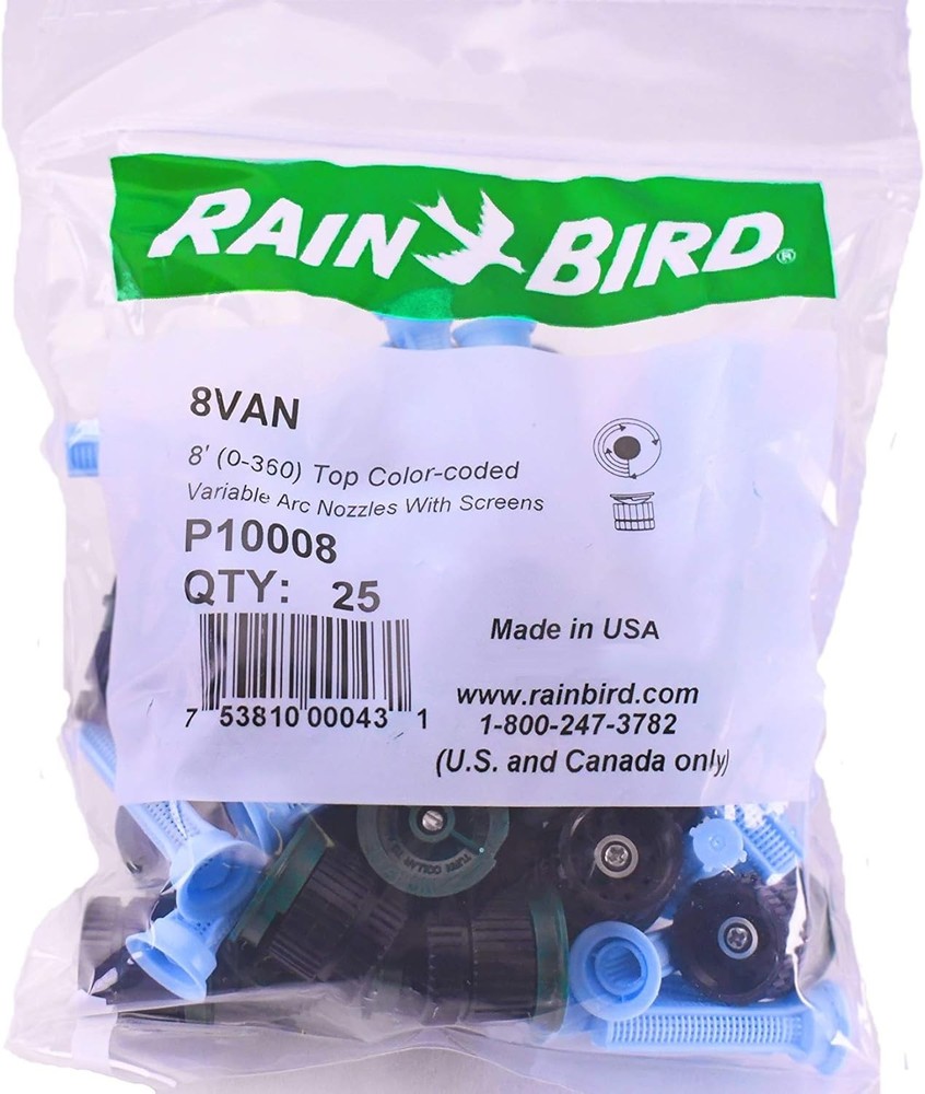 Rain Bird 8VAN - 8 ft. VAN Series Variable Arc Spray Nozzle - 10 Pack