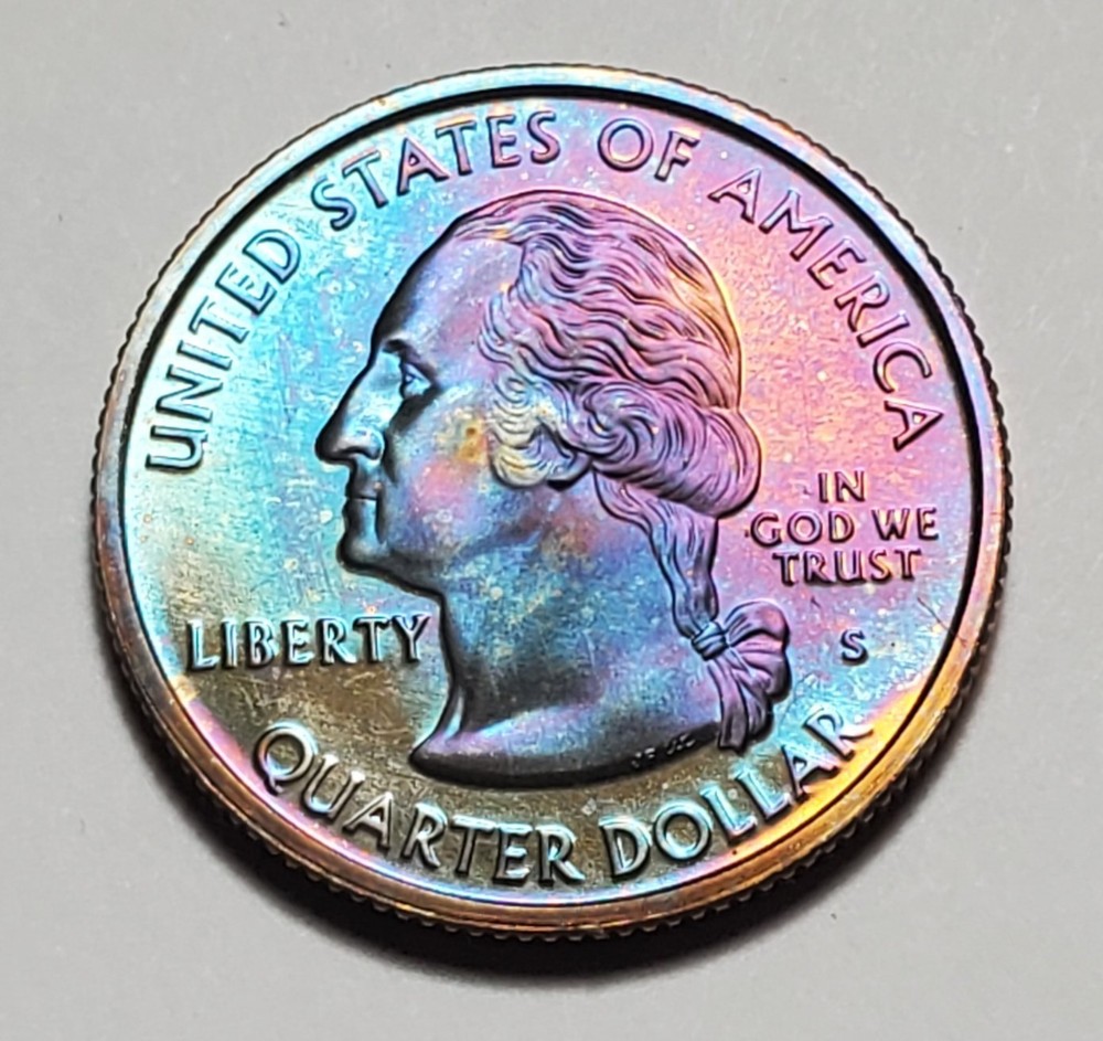 TONED 2006 S NEVADA STATE QUARTER CLAD PROOF UNC #C8812